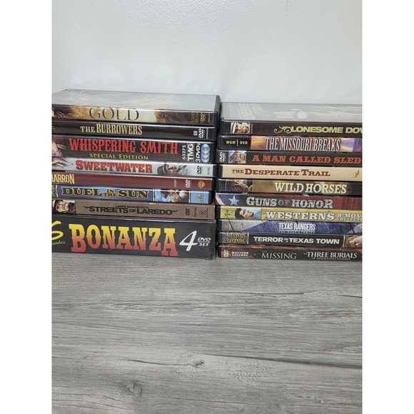 Lot/18 Western DVD New Used Wild Horses Guns of Honor Gold Bonanza Texas Rangers - Picture 1 of 7